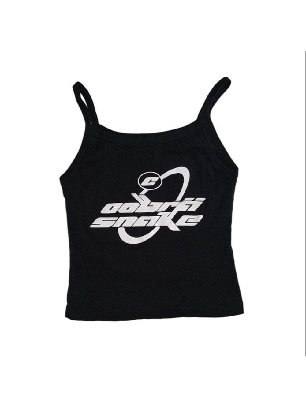 Los Angeles Apparel Black Cami with White Graphic